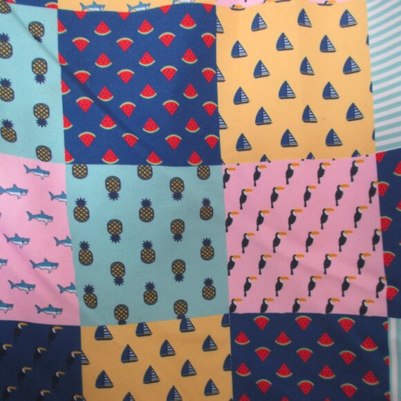 Charleston Threads Mens Fully Lined Multicolor Patchwork Swim Trunk-32W-36W or M - Picture 4 of 6